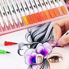 Art Brush Markers Pens for Adult Coloring Books, School Supplies for Teens, 2…