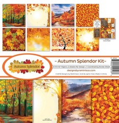Reminisce (REMBC) Autumn Splendor Scrapbook 12-x-12-Inch, Multicolor