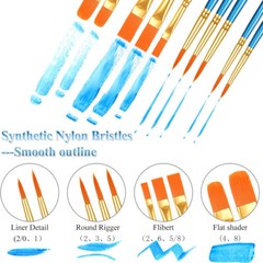 Best Model Miniature Paint Brushes Small Detail Art Paint Brush 20/40/80/100Pcs