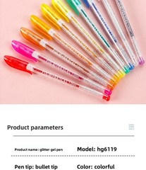Glitter Highlighter Marker Set, Colorful Drawing Pens for Kids Journal DIY