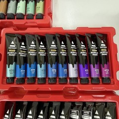 Arteza Metallic Tones Premium Acrylic Paint, Set Of 50 12ml