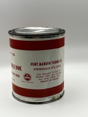 Vintage Speedball Water Soluble Ink 16oz 1lb Red 3701 Hunt Manufacturing USA