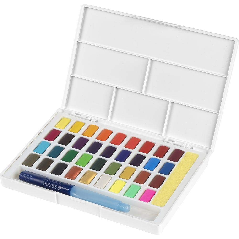 Faber-Castell FC169736 Watercolors in Pans 36ct Arts and Crafts with water brush