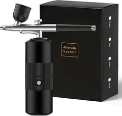 Portable Wireless Airbrush Kit with Compressor for Nail Art, Makeup, Cake Dec…