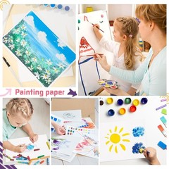 120 Sheets Watercolor Paper 8.5 x 11 White 140 lb