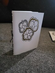handmade sketchbook 40 pages 4.5″ x 6″ metallic