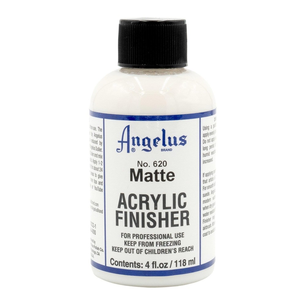 Matte Acrylic Finisher 4 fl oz – Flexible Clear Coat for Leather Shoes, Bags,…