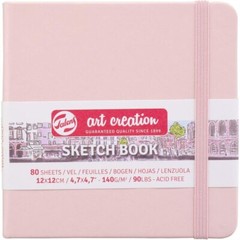Hardback Sketchbook Art Creation 80 Sheets 140gsm Pastel Pink – Royal Talens