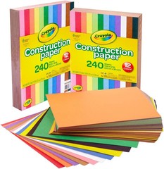 Construction Paper Bulk Pack (480 Sheets) – 10 Assorted Colors, 9×12, Classroom