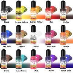 Epoxy Resin Pigment – 30 Colors Transparent UV Resina Dye, Highly Concentrate…
