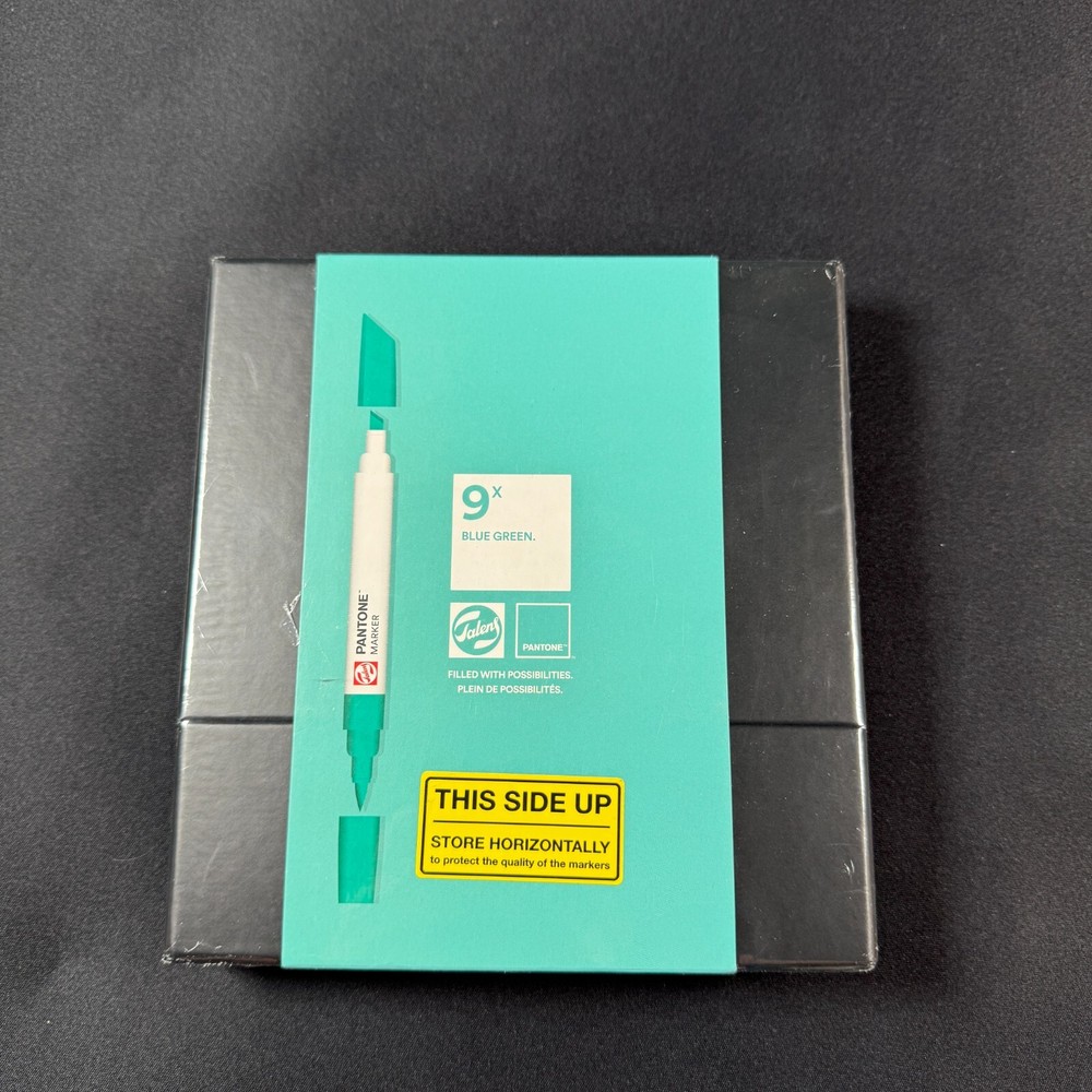 Royal Talens 9pk Pantone Dual Tip Sketch Artist Markers Ink Blue Green NEW