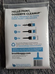 Brushbaggy Clear Polypropylene Paint Brush Baggy 1-3 “ Brush 50 Ct