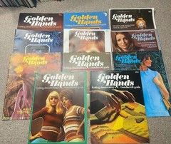 Lot of 11 – Vintage Golden Hands Crafting Pattern Magazine Volume 1 Issue 1 2 3