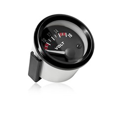 Car Voltage Meter Gauge, 12V 52mm/2in 8~16V Car Voltage Tester with White LED