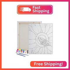 Essenburg Pre Drawn Canvas Paint Kit | Teen, Kids and Adult Sip and Paint Party