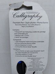 Sheaffer Viewpoint Calligraphy Medium Black/Blue Model #73401