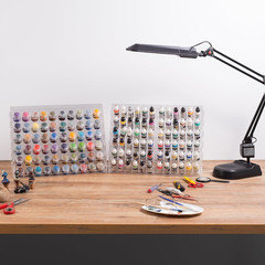 Acrylic Paint Organizer – 60 Paint Bottle Holes Compatible with Citadel Bottles