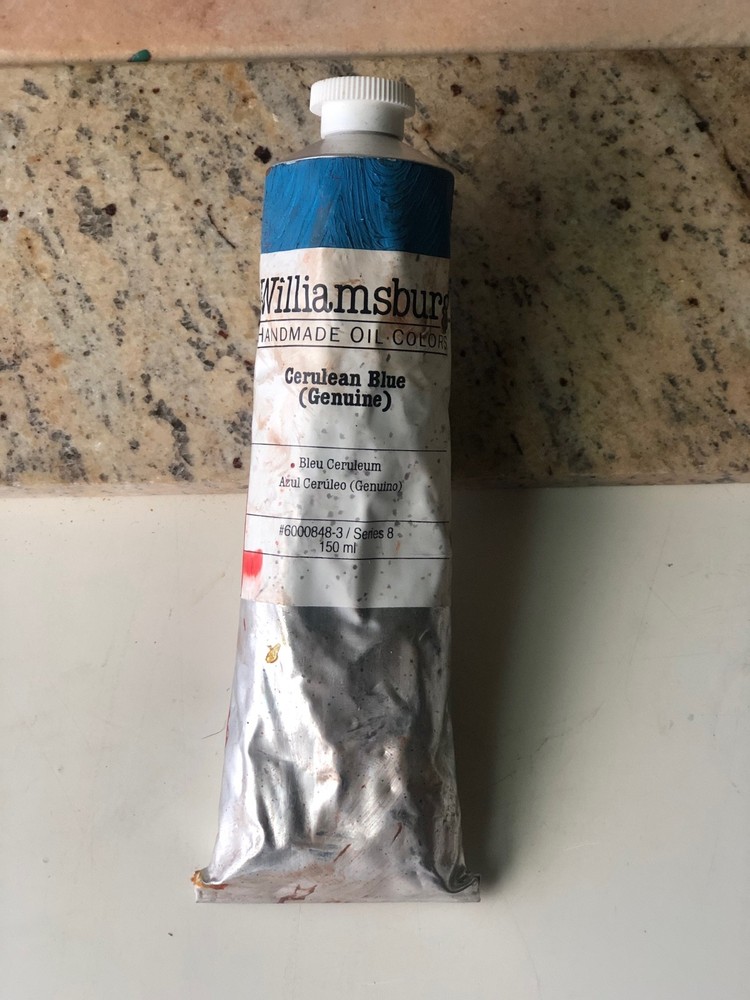 Williamsburg Handmade Oil Paint Tube 150 ml – Cerulean Blue Genuine, Series 8