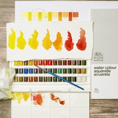 Winsor & Newton Cotman Watercolour Paint 48 Available Half Pan Colours