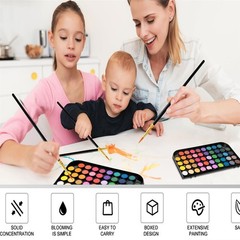GETHPEN Watercolor Paint,watercolor paint set,48 1 Ounce (Pack of 1), Black