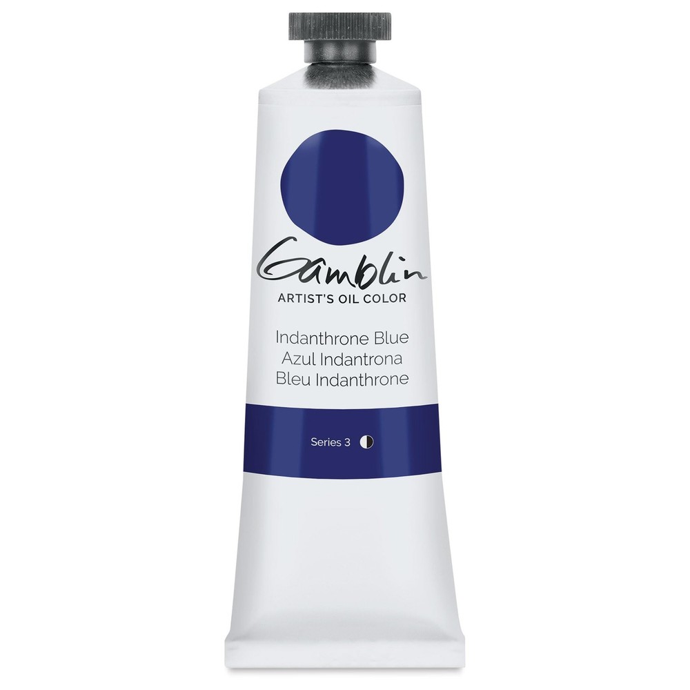 Gamblin Artist Oils Indanthrone Blue 37ml Office Product