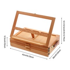 Adjustable Storage Box Easel,Painting Board Stand with Drawers,Storage Box Easel