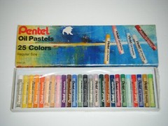 Pentel Oil Pastels 25 Colors Regular Size PHN-25