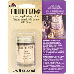 Plaid, Classic Gold 6110 :Craft Liquid One Step Leafing Paint, 0.75-Ounce, Fl Oz
