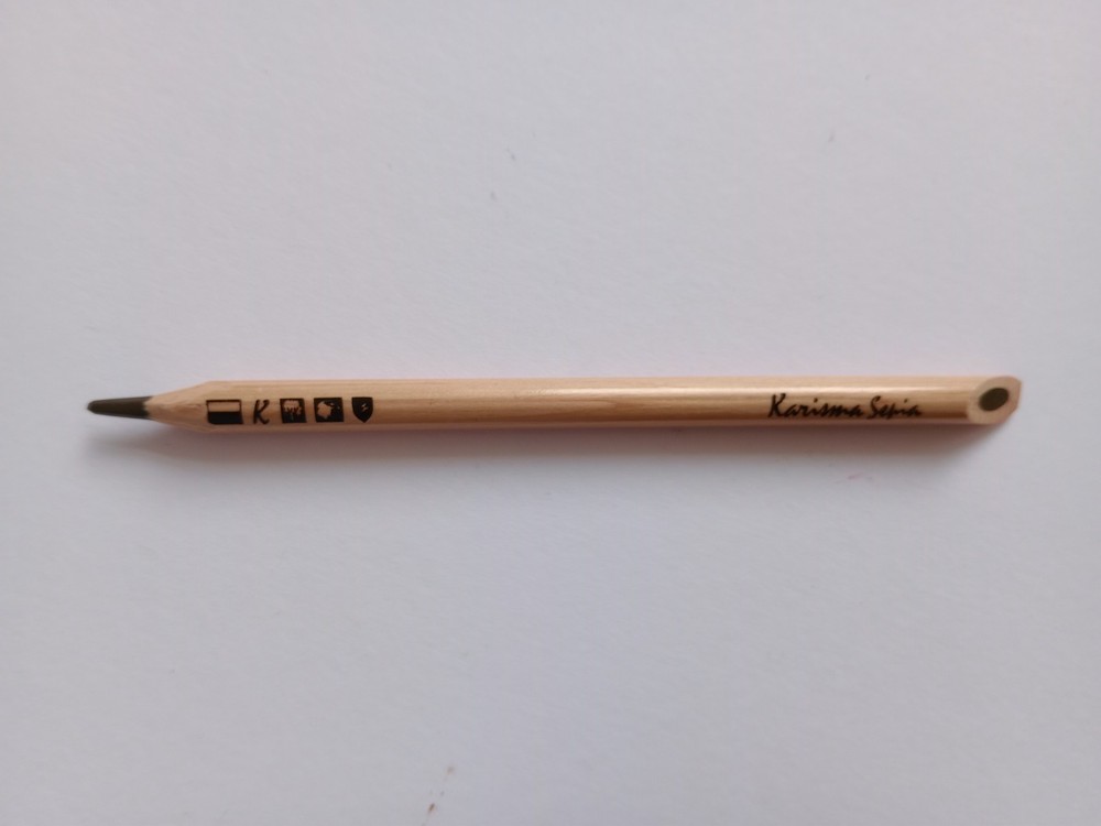 Rare Unnumbered Vintage Karisma Coloured Pencil Sepia Berol Karismacolor Used GC