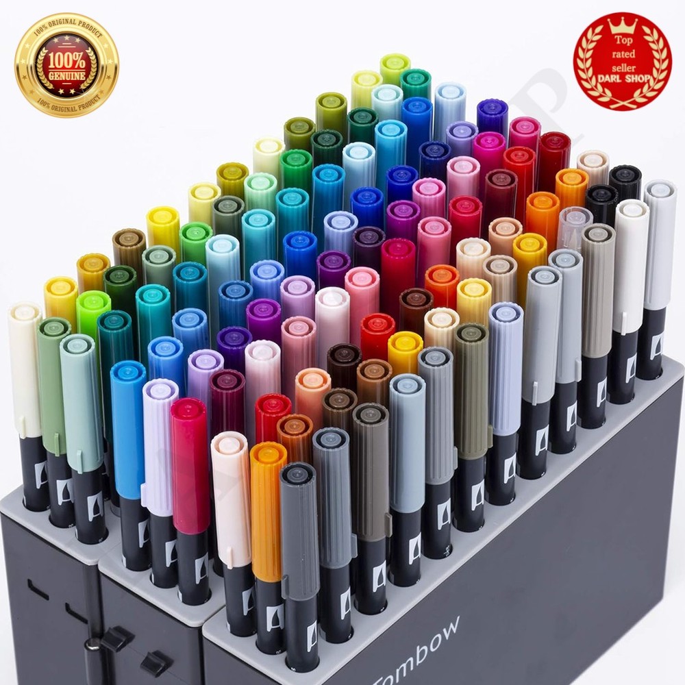 TOMBOW Dual Brush Pen ABT all 108 colors Set w/Case AB-T108CBULK Japan NEW