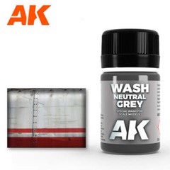 AK Interactive AK677 Weathering Neutral Gray Wash Enamel 35ml – US