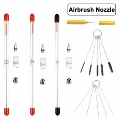 Airbrush Nozzle Needle Cap Set 0.2/0.3/0.5mm Replacement Airbrushes Accessories