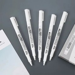 1-3pcs White Waterproof Permanent Paint Marker Pens for Metal Wood Fabric*