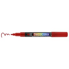 DecoColor Fine Tip Paint Marker Set Blue Red Black White Craft Pens 4 PCS