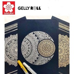 Sakura Gelly Roll Glaze Gel & Water Based Pens Set of 5 Colors 3D Craft 0.4mm