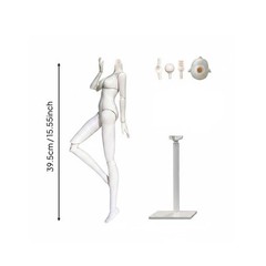 1/4 Scale Female BJD Body Polished Finish Articulated Doll Body for Photography
