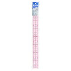 Westcott 8ths Graph Ruler, 1 x 12, Transparent (W-25) color may vary
