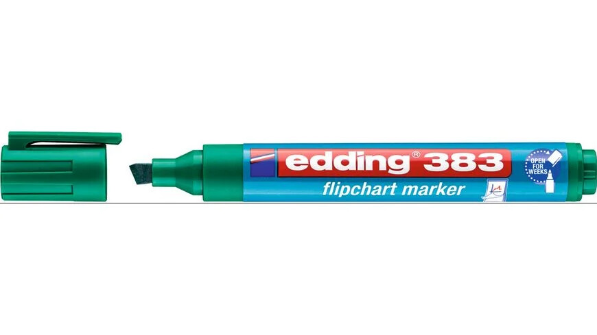 5 x Green edding 383 Flipchart Marker Pen – 1-5mm – Chisel Tip = 99p EACH