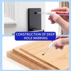 Deep Hole Marker Pen Waterproof Woodworking Tile Metal Long Head Oil Markers Pen