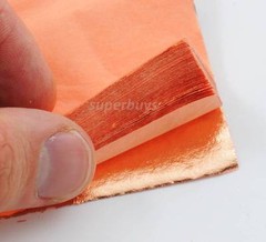100pc Copper Leaf Sheet 14cm Leaves Gild Gilding Decoration Foil – Not Imitation
