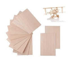 12 Pack Balsa Wood Sheets 1/16x4x6 Inch Natural Wood Color Unfinished Wood fo…
