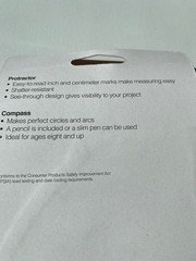 Fiskars Protractor and Compass Set Geometry Drawing Tool New