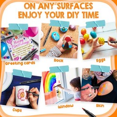 ThEast 15 Colors Face Painting Kit, Washable Paint Markers, 15 colors