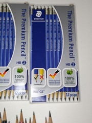 Graphic Pencil Lot- 36 New Staedler Norica W/ Derwent, Stabilo & Faber Castels