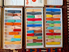 BIG LOT Vtg Artist PASTELS Prismacolor Eberhard Faber Weber Costello FREE Shipng