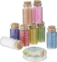 Jouet-Plus Jouetprive 100026 Decorative Beads 8 Bottles