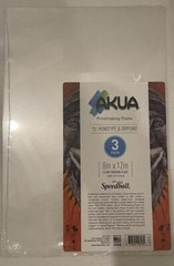 AKUA Printmaking 3 Pack Clear Plate 5” x 7” NEW