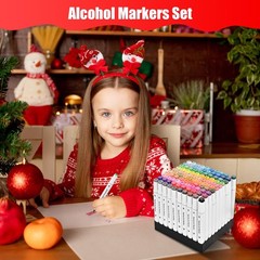 Best Taotree Alcohol Markers Set 100 Colors with Case & Holders Dual Tips Art