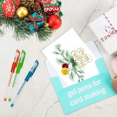 Aen Art Glitter Gel Pens, 100 Color Glitter Pen Set for Making Cards, 30% More I