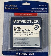 Lot of 7 NOS Staedtler Mars Drafting Dots 500 count (2005) *New Old Stock*